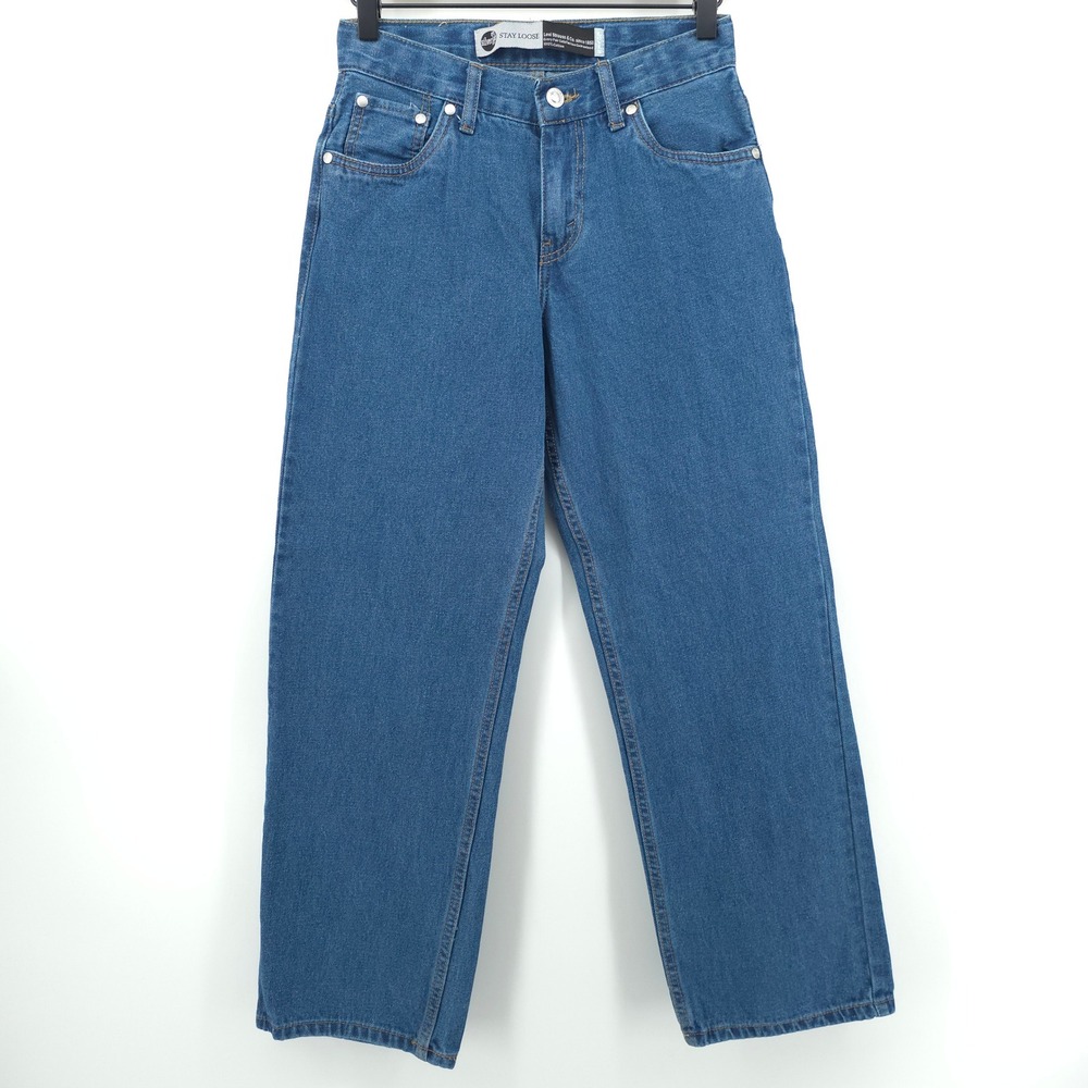 Levi's Kids Jeans‎ SilverTab Stay Loose 14 Reg Blue Denim Retro Skater W27 L29